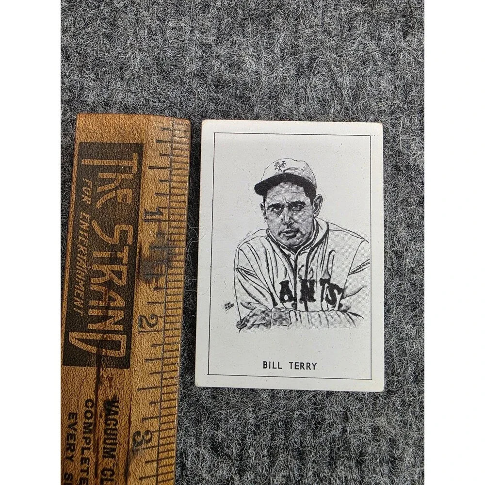 Bill Terry NY Giants 1954 B.E. Callahan Baseball Card